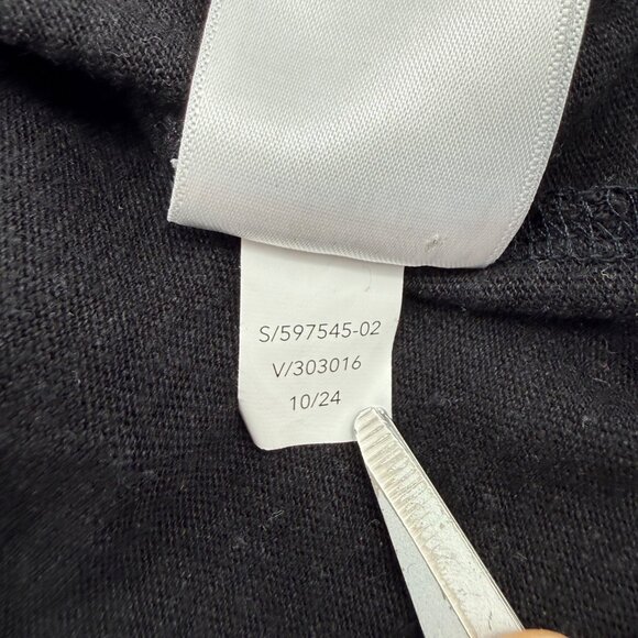 Athleta Getaway Tee Women’s L Black Linen Tencel Short Sleeve Crew Neck Top - Picture 7 of 10